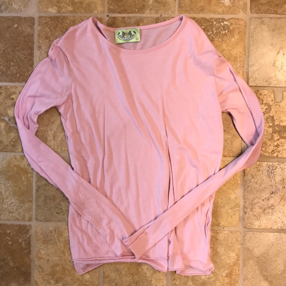 Juicy Couture pink long sleeve tee